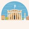 Athens, Greece Temple Illustration