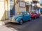 Athens, Greece - Wednesday 26th October 2022: Vintage volkswagon beetle parked on the roadside in Athens Greece