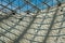 Athens Old Town, Attica - Greece - Abstract view of glass, concrete lines and shadows on the ceiling of the Kerameikos metro hall