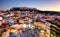 Athens - panoramic view of Monastiraki square and the Acropolis, Greece