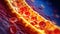 Atherosclerosis: Blocked Blood Vessel by Plaque - Generative AI