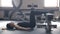 Athlete doing abdominal exercises lying down inside gym