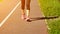 Athlete feet closeup