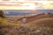 Athlete lady in sportive clothes running jogging in field, nature, outdoors