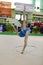 Athlete at the National Rhythmic gymnastics championship