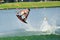 Athlete performing stunt during Rip Curl Singapore National Inter Varsity & Polytechnic Wakeboard Championship 2014