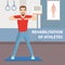 Athlete Physiotherapeutic Rehabilitation Advert