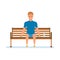 Athlete, rests, sit on bench in park, drinks water, relaxes.