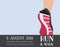 Athlete runner feet running or walking on road . running poster template. closeup illustration vector