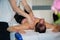 Athlete`s Back Massage after Fitness Activity: Wellness and Sport