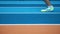 Athlete`s feet wearing sports shoes on running-track. Healthy lifestyle concept