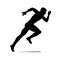 Athlete silhouette vector.Sports illustration.