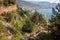 Athletes in the Alanya ultra trail race track who passed the Alanya Castle stage with natural and magnificent views in Alanya,