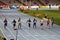 Athletes compete in 200 final