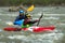 Athletes compete during 2016 Buzau X racee kayak endurance race in Buzau