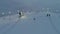 Athletes snowboarders compete in the Big Air. Slow motion