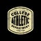 Athletic club typographic emblem for sticker and t-shirt