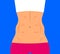 Athletic female torso