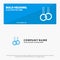 Athletic, Gymnastics, Rings SOlid Icon Website Banner and Business Logo Template