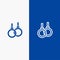 Athletic, Ring, Sport, Healthcare Line and Glyph Solid icon Blue banner Line and Glyph Solid icon Blue banner