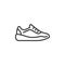 Athletic sneakers line icon