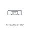 Athletic Strap linear icon. Modern outline Athletic Strap logo c