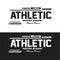 Athletic, Western Academy typography t shirt design graphic stock 