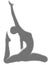 Athletic woman silhouette