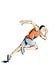 Athletics illustration, athlete who practices sports