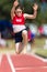 Athletics Long Jump Girl Flight