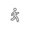 Athletics sports line icon