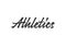 Athletics vector lettering