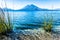 Atitlan & Toliman volcanoes, Lake Atitlan, Guatemala