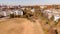 Atlanta Beltline Greenway people in the park aerial drone photo