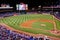 Atlanta Braves Baseball-A Look down first baseline