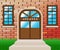 Atlanta Property Doorway Shows Real Estate Residential Buying 3d Illustration