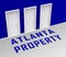 Atlanta Real Estate Doorway Shows Property Investment In Georgia 3d Illustration