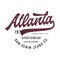 Atlanta T Shirt Design Vector