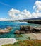 Atlantic blossoming coastline Spain.