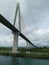 Atlantic Bridge suspended across the Panama Canal