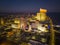 Atlantic City aerial view at night, NJ, USA