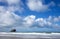 Atlantic clouds and Gull Rock