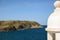 Atlantic coast in Cabo Frio: island behind old Portugese fortress