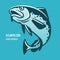 Atlantic Cod fish vector illustration