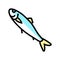 atlantic herring color icon vector illustration