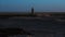The Atlantic Lighthouse at dusk. Porto, Portugal.