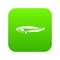 Atlantic mackerel, Scomber scombrus icon digital green