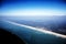 Atlantic ocean aerial view