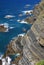 Atlantic ocean coast cliff at Sardao cape (Cabo Sardao), Alentejo, Portugal