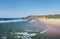 Atlantic ocean coast landscape near Amoreira beach